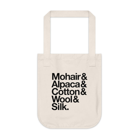 Yarn & Fibers Organic Canvas Tote Bag