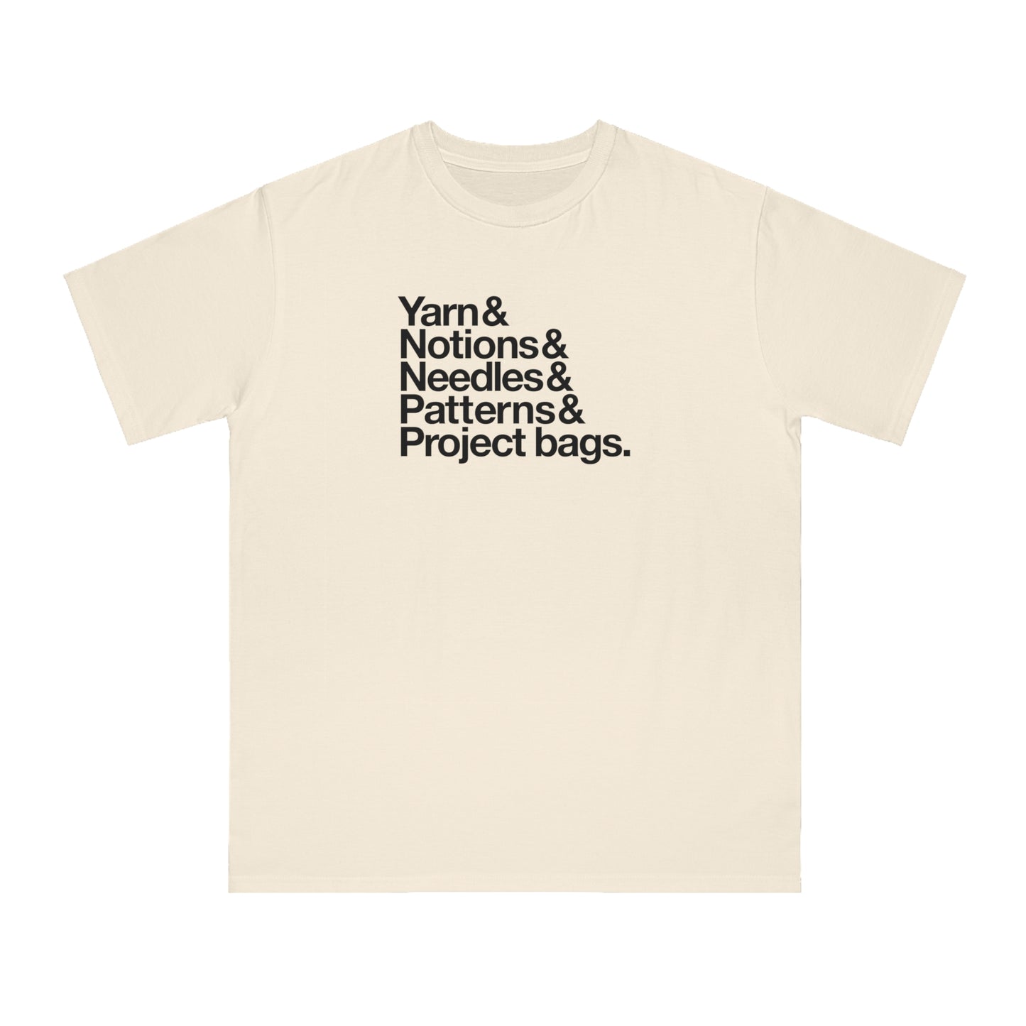 Knitting Supplies Organic Unisex T-Shirt