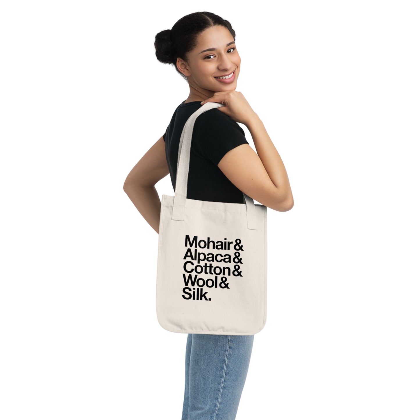 Yarn & Fibers Organic Canvas Tote Bag
