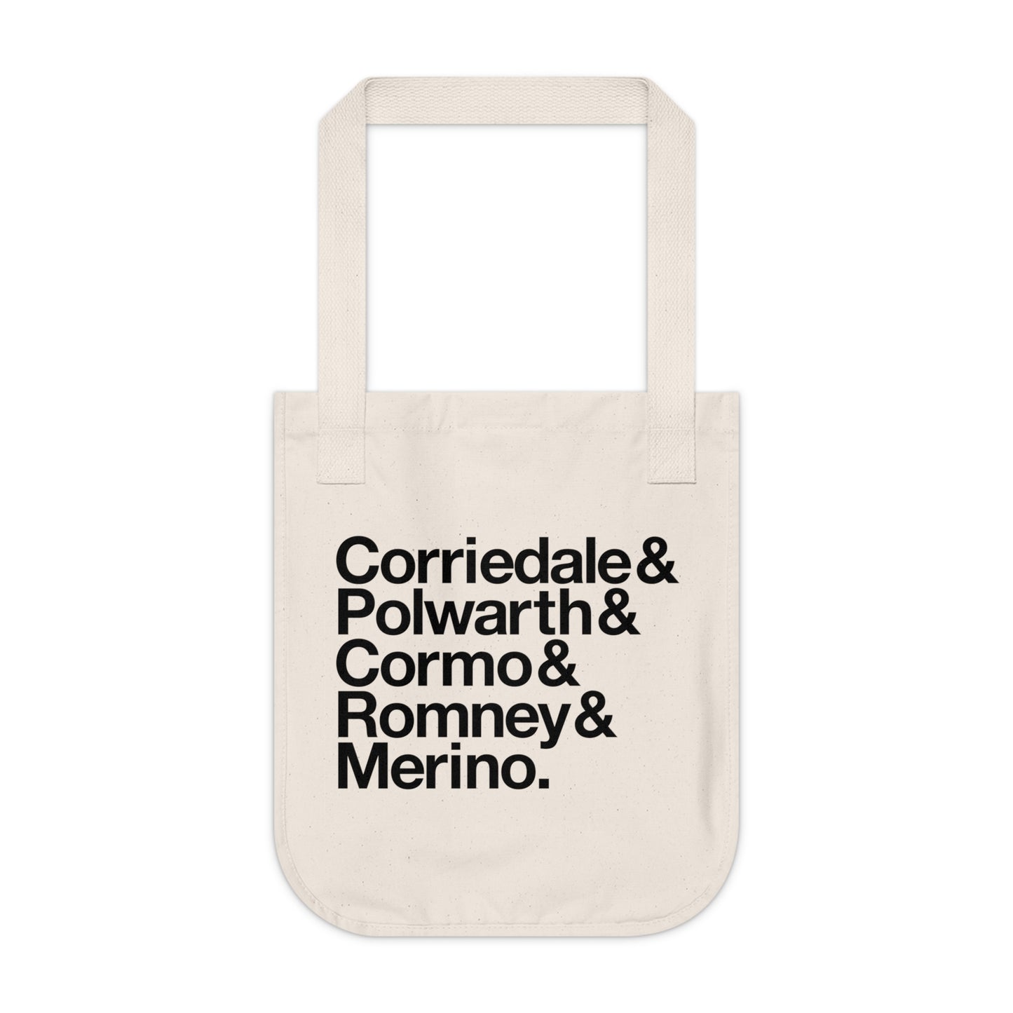 Types of Wool Organic Canvas Tote Bag