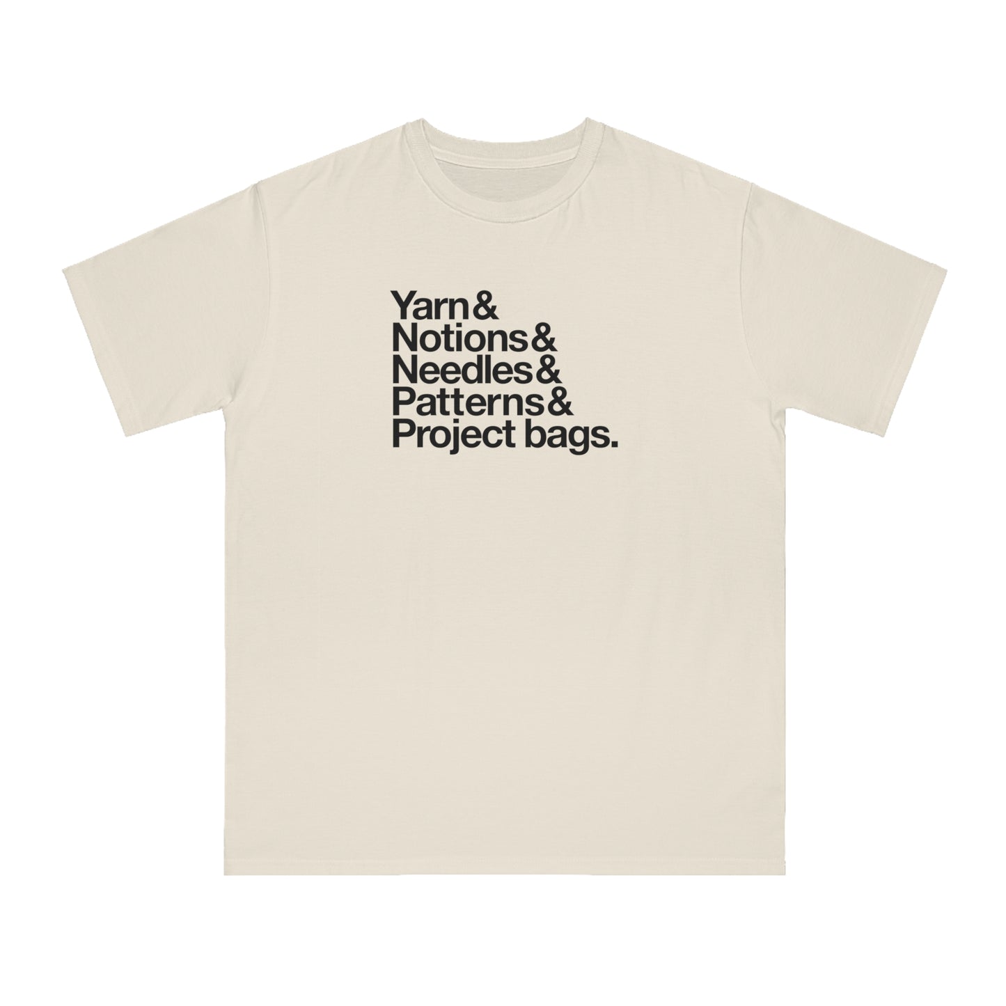 Knitting Supplies Organic Unisex T-Shirt